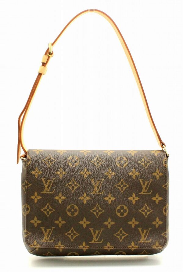 11671178 Louis Vuitton Monogram Musette Tango Shoulder Bag Canvas Brown