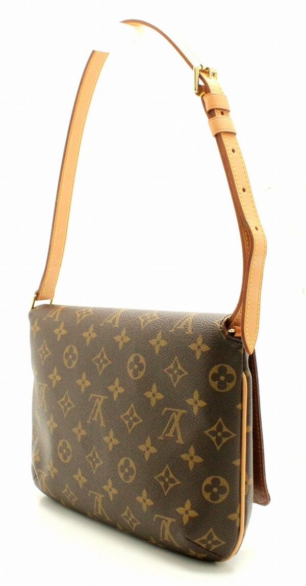 11671178 1 Louis Vuitton Monogram Musette Tango Shoulder Bag Canvas Brown