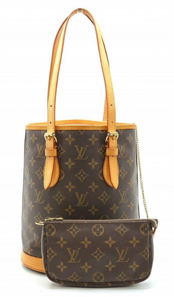 11671179 Louis Vuitton Monogram Bucket PM Shoulder Bag Canvas Brown