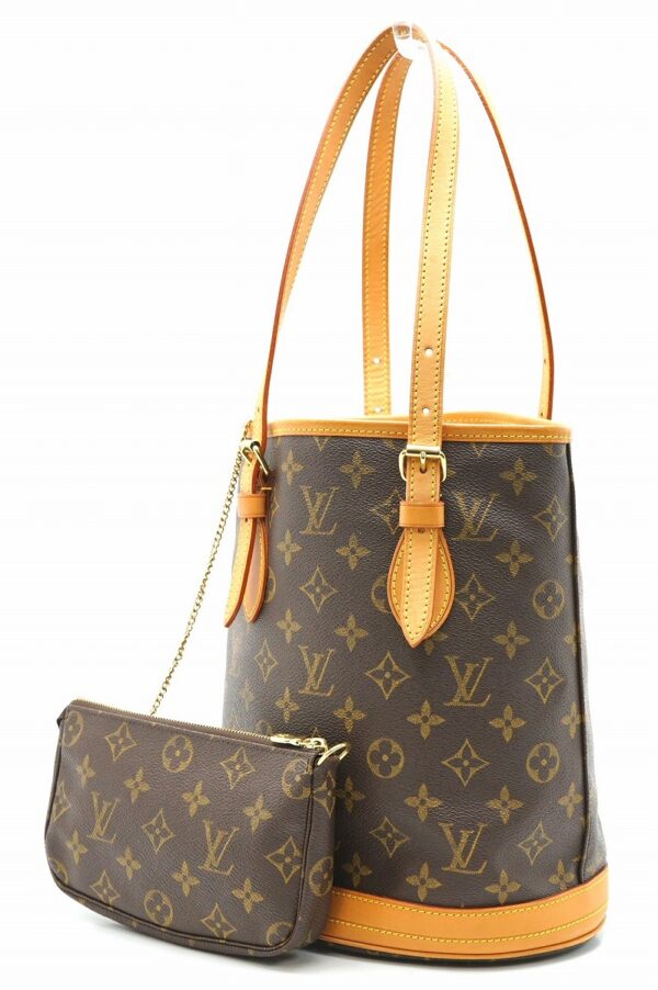 11671179 1 Louis Vuitton Monogram Bucket PM Shoulder Bag Canvas Brown