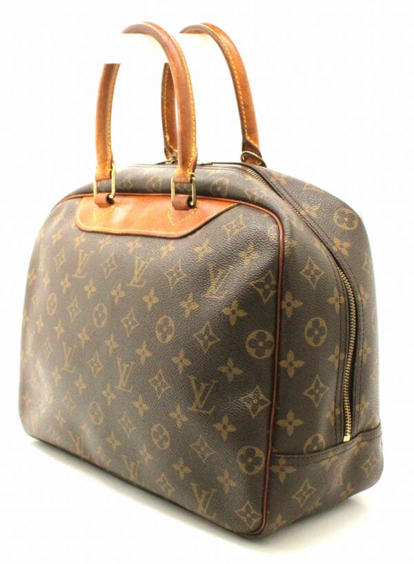 11671193 1 Louis Vuitton Monogram Bowling Vanity Handbag Canvas Brown