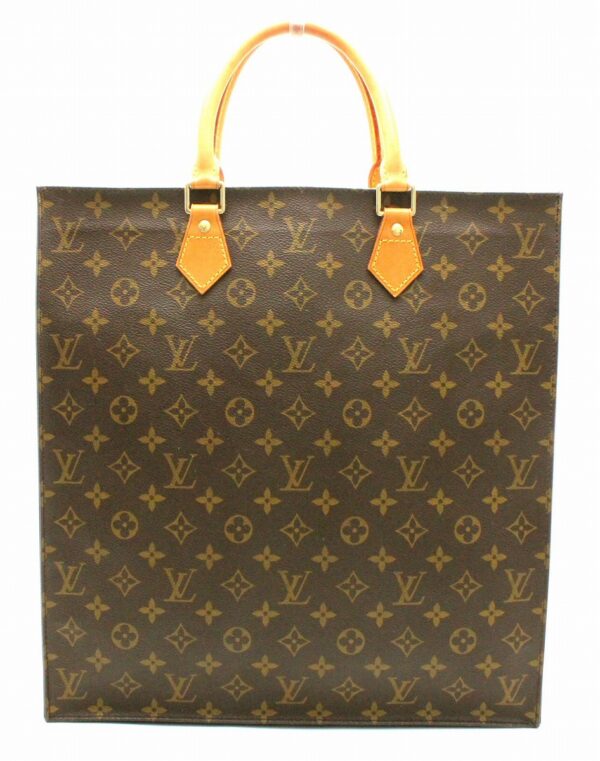 11671198 Louis Vuitton Monogram Sac Plat Tote Bag Canvas Brown