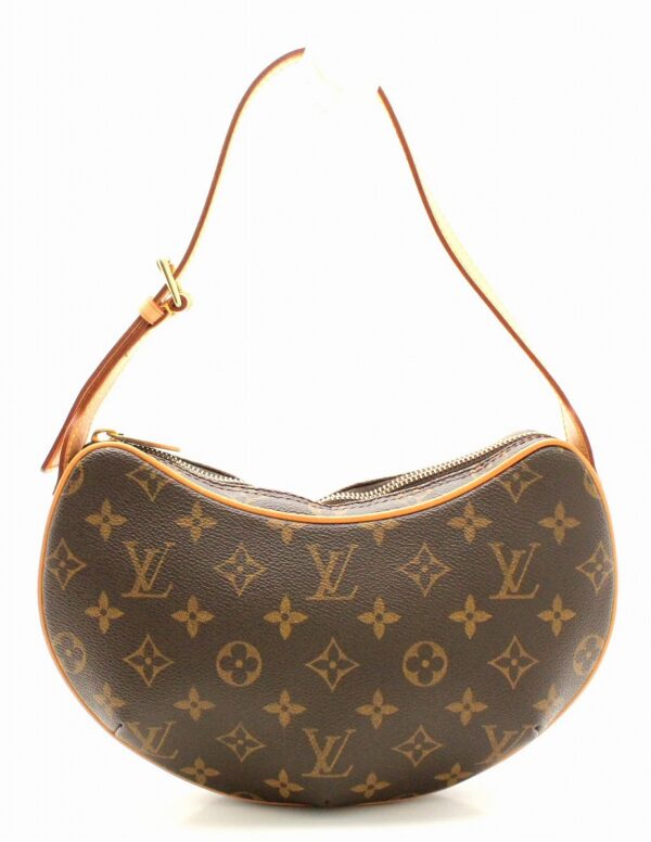 11671203 Louis Vuitton Monogram Pochette Croissant Shoulder Bag Canvas Brown