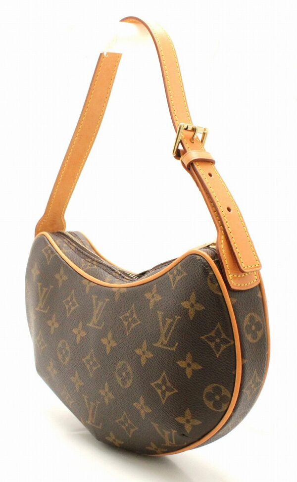 11671203 1 Louis Vuitton Monogram Pochette Croissant Shoulder Bag Canvas Brown