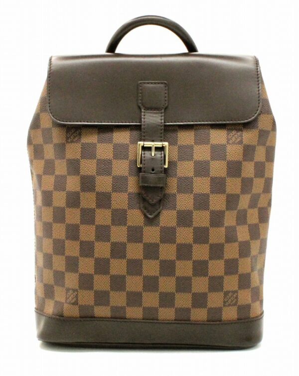 11671225 Louis Vuitton Damier Soho Rucksack Canvas Brown