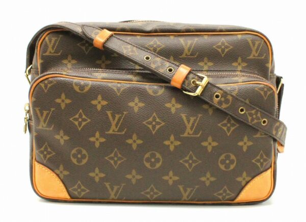 11671269 Louis Vuitton Monogram Nile Shoulder Bag Canvas Brown