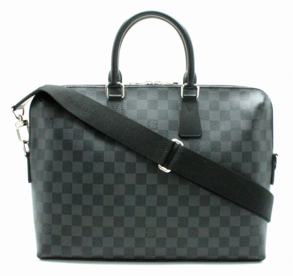 11671369 Louis Vuitton Damier Graphite PDJ Porte de Cumin Jules Briefcase Black