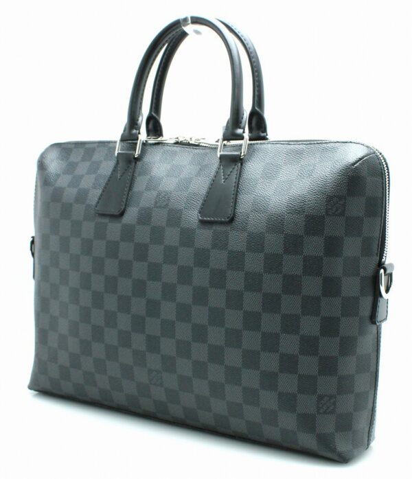 11671416 1 Louis Vuitton Graphite PDJ Porte de Cumin Jules Business Bag Black