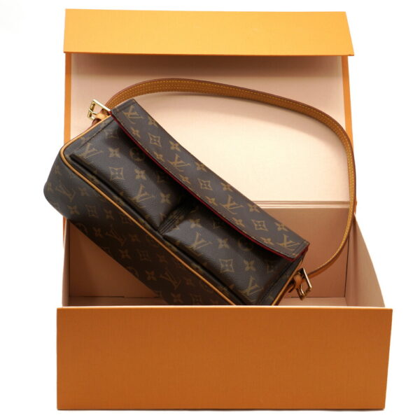 11791 2 Louis Vuitton Vivacite Shoulder Bag Monogram Brown