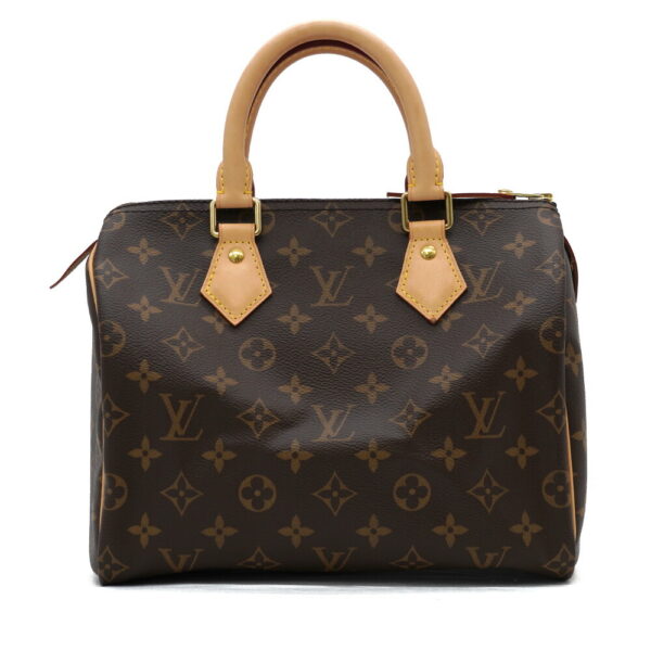 11801 2 Louis Vuitton Speedy 25 Handbag Monogram Brown