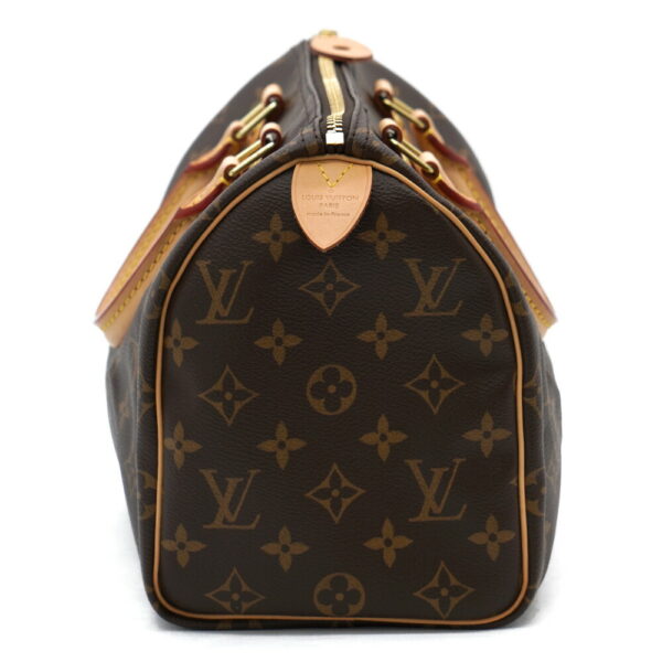 11801 3 Louis Vuitton Speedy 25 Handbag Monogram Brown