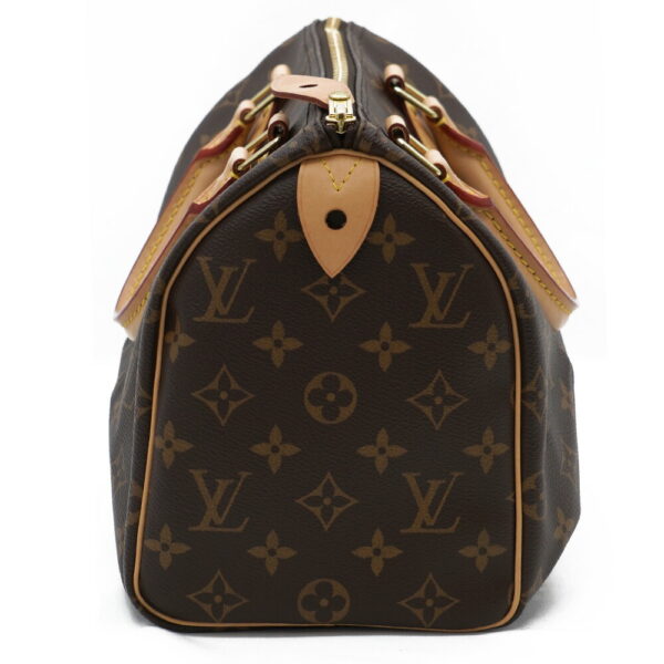 11801 4 Louis Vuitton Speedy 25 Handbag Monogram Brown