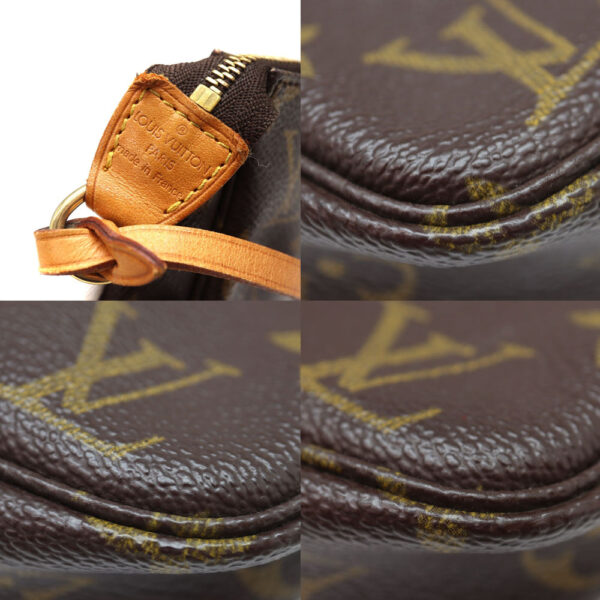 1186 6 Louis Vuitton Pochette Accessory Pouch Monogram Canvas Brown