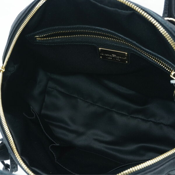 11877 8 Ferragamo 2way Bag Black Fiamma