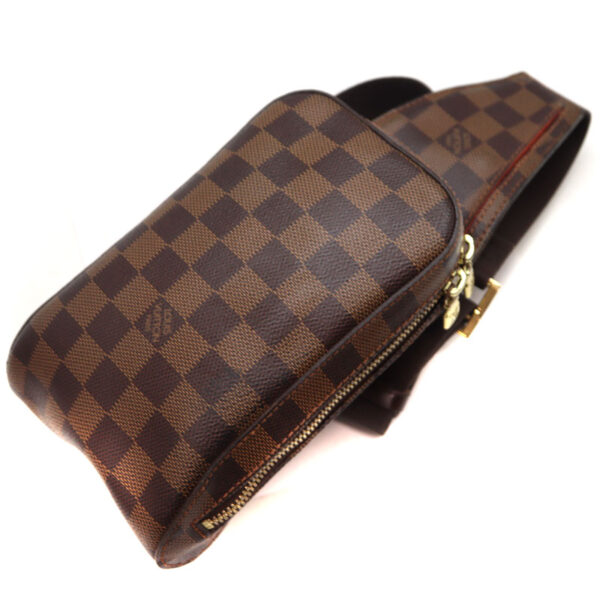 1193 1 Louis Vuitton Jeronymous Shoulder Bag Damier Canvas Ebene Brown