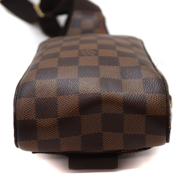 1193 6 Louis Vuitton Jeronymous Shoulder Bag Damier Canvas Ebene Brown