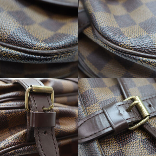 1202 6 Louis Vuitton Saumur 30 Damier Ebene Shoulder Bag Brown