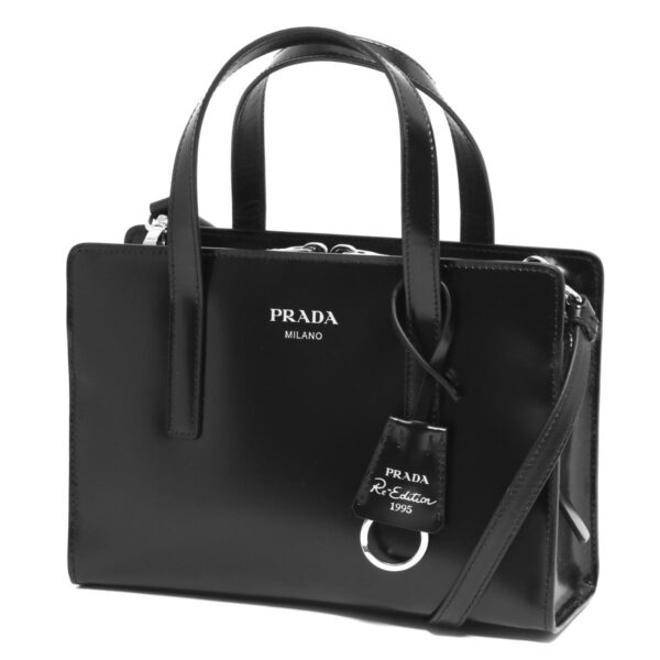 121816 Prada Spazzolato Handbag Black