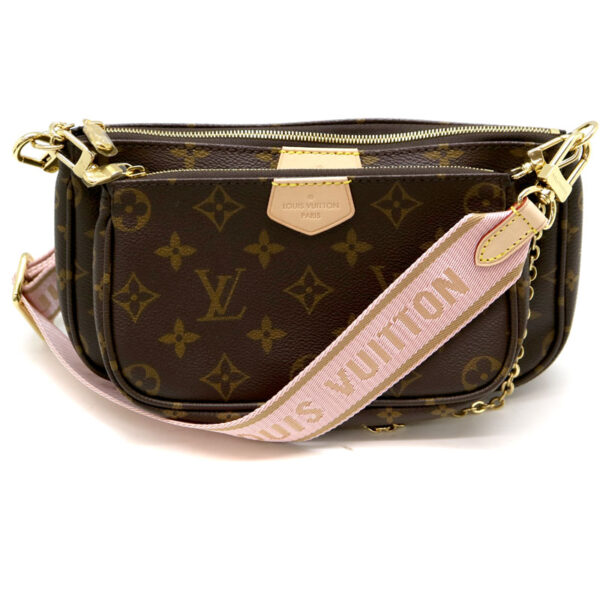 1220 Louis Vuitton Multi Pochette Accessory Monogram Canvas Brown