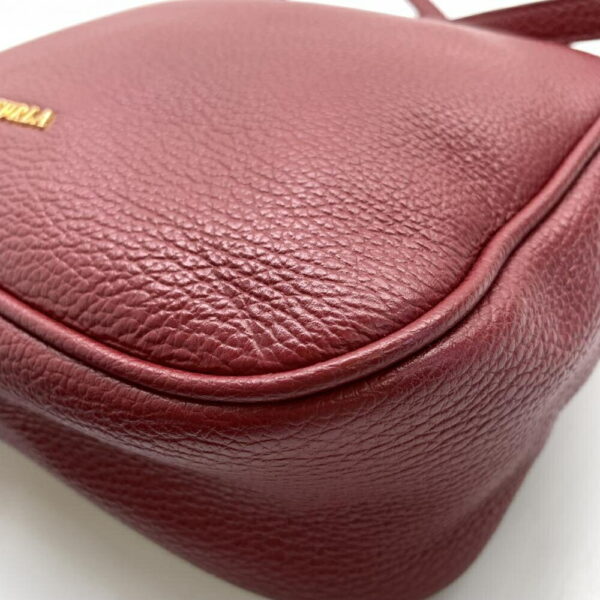 1240001035384 6 Furla 2Way Shoulder Bag Leather Bordeaux Red