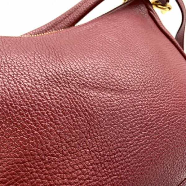 1240001035384 7 Furla 2Way Shoulder Bag Leather Bordeaux Red