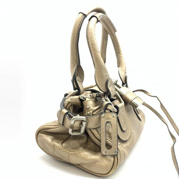 1240001037401 2 Chloe Mini Paddington Handbag Mini Beige