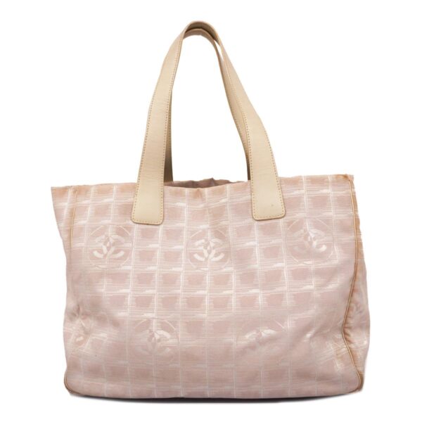 1240001043316 1 Chanel Nylon Tote Bag Pink