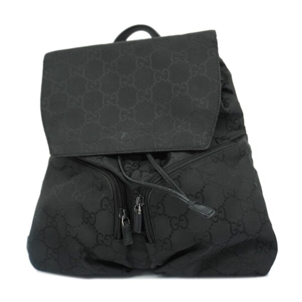 1240001048943 1 Gucci GG Nylon Rucksack Black