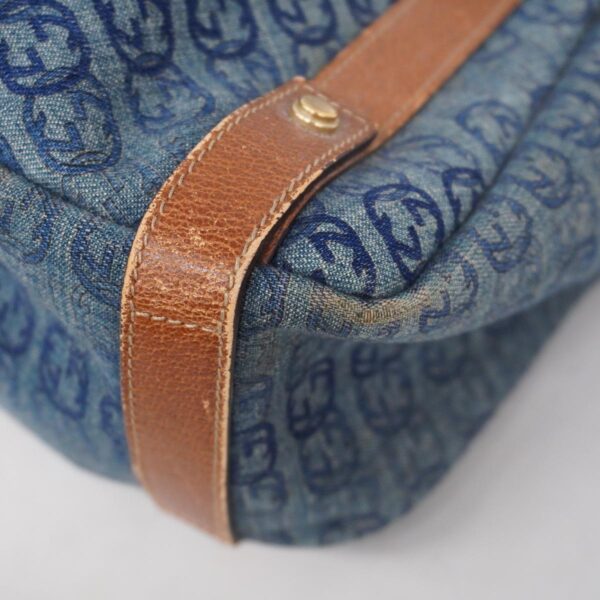 1240001048972 6 Gucci Interlocking G Denim Tote Bag Blue