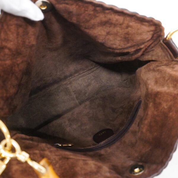 1240001049042 4 Gucci Bamboo 2Way Bag Brown