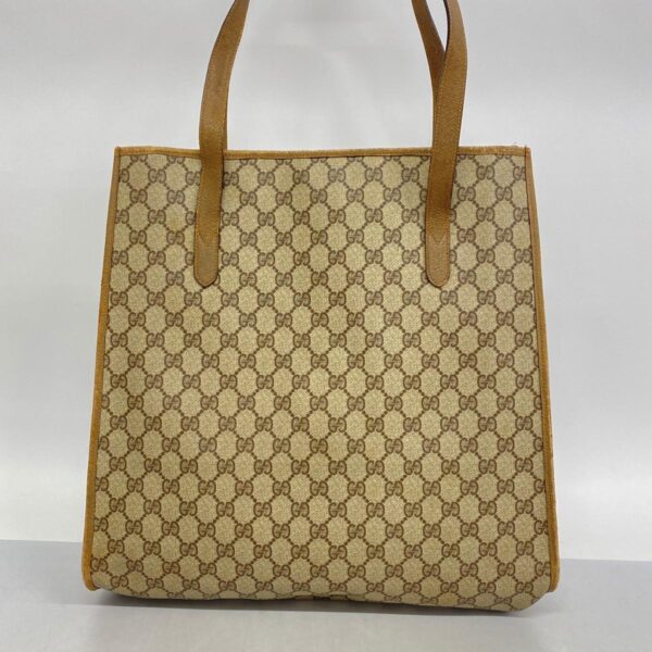 1240001049140 15 Gucci GG Supreme Tote Bag Brown