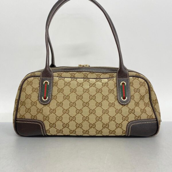 1240001049144 11 Gucci GG Sherry Line Handbag Brown