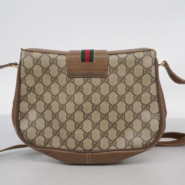 1240001049523 20 Gucci GG Supreme Sherry Line Shoulder Bag Brown