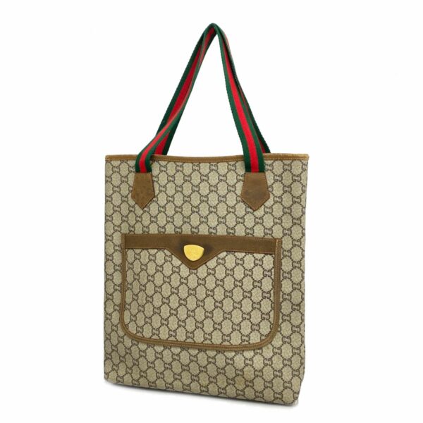 1240001049610 1 Gucci Sherry Line Gucci Plus Tote Bag Brown