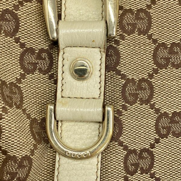 1240001049721 13 Gucci GG Handbag Ivory Brown