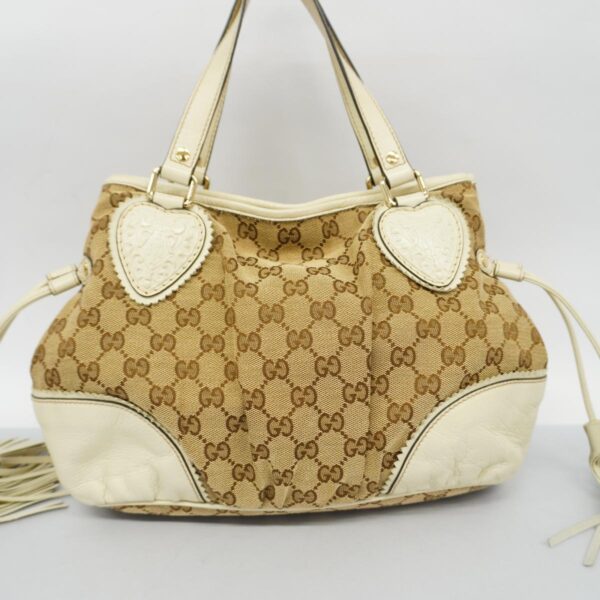 1240001050079 12 Gucci GG Tote Bag Brown White