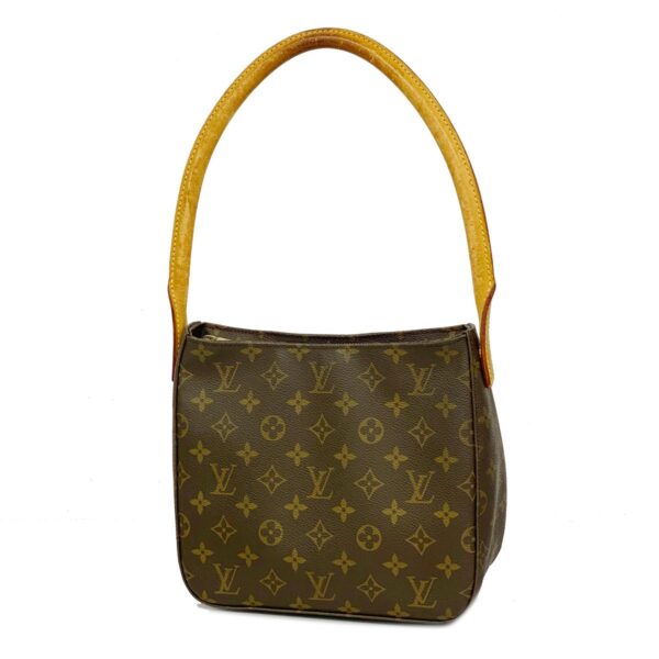 1240001050760 1 Louis Vuitton Monogram Looping MM Shoulder Bag Brown