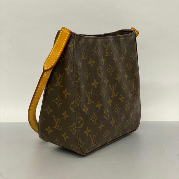 1240001050760 2 Louis Vuitton Monogram Looping MM Shoulder Bag Brown