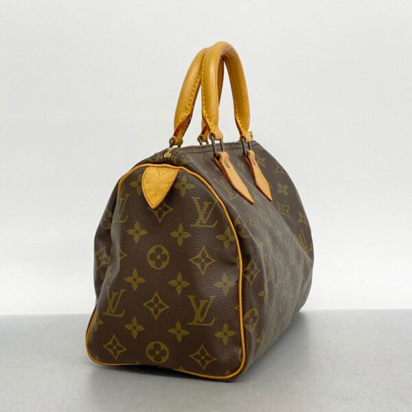 1240001050768 2 1 Louis Vuitton Monogram Speedy 25 Handbag Brown