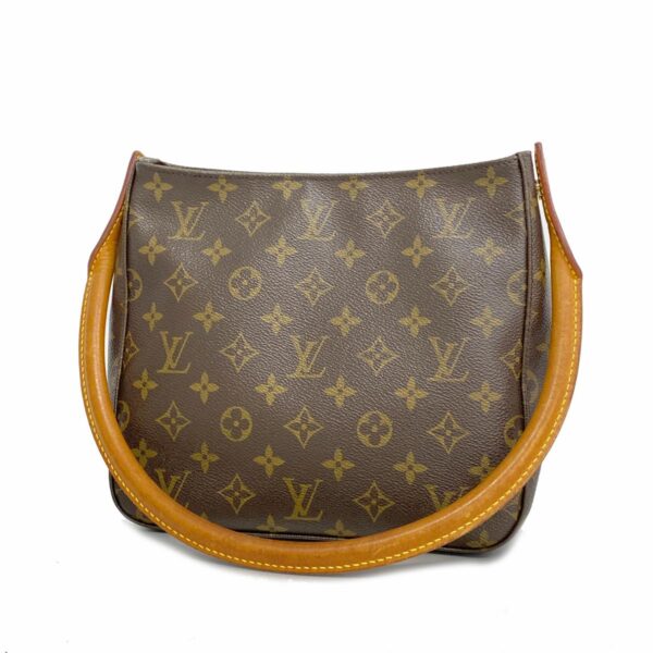 1240001050769 1 Louis Vuitton Monogram Looping MM Shoulder Bag Brown