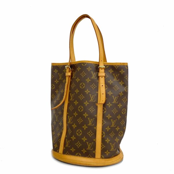 1240001050772 1 Louis Vuitton Monogram Bucket GM Tote Bag Brown