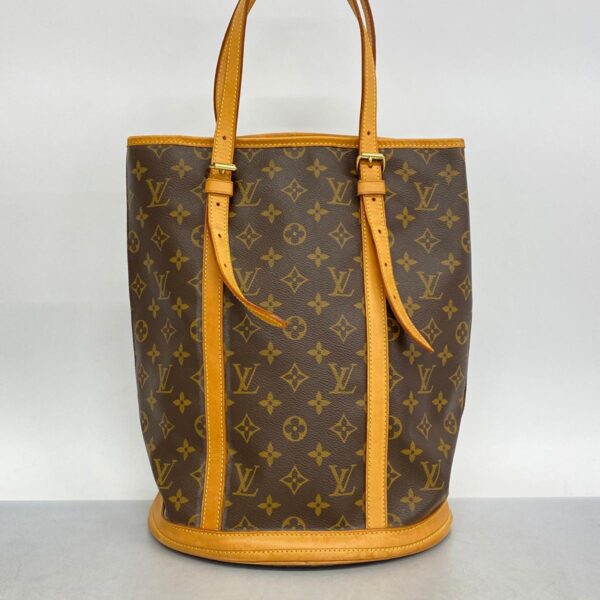 1240001050772 14 Louis Vuitton Monogram Bucket GM Tote Bag Brown