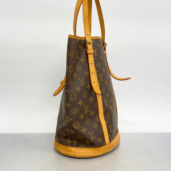 1240001050772 2 Louis Vuitton Monogram Bucket GM Tote Bag Brown