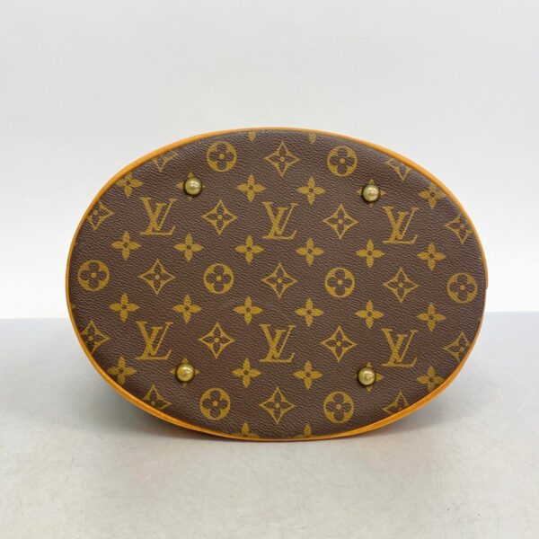 1240001050772 3 Louis Vuitton Monogram Bucket GM Tote Bag Brown