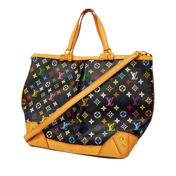 1240001050794 1 Louis Vuitton Monogram Multicolor Charlene GM 2way Bag Noir