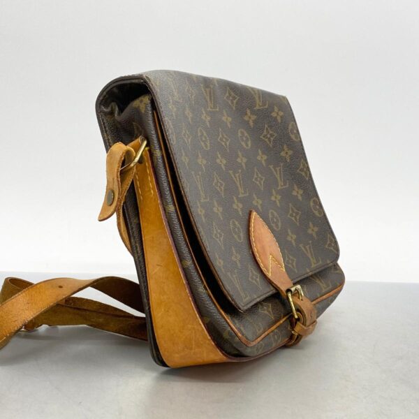 1240001050842 2 Louis Vuitton Monogram Cartesier GM Shoulder Bag Brown