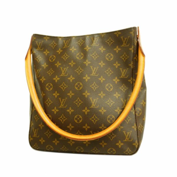 1240001050854 1 Louis Vuitton Monogram Looping GM Shoulder Bag Brown