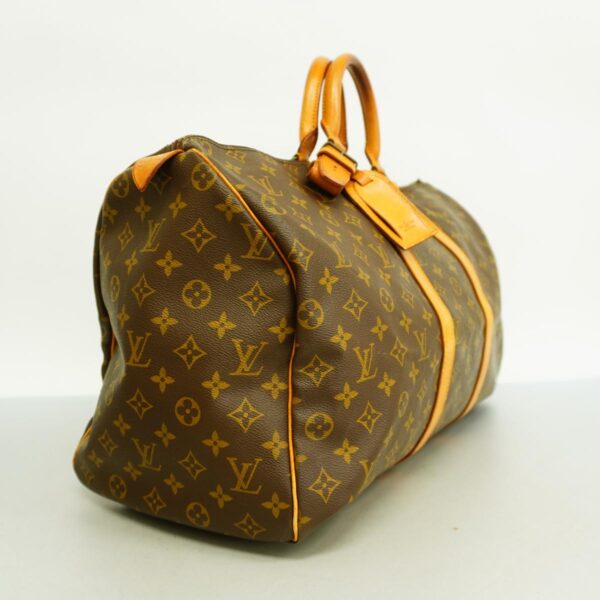 1240001050857 2 Louis Vuitton Monogram Keepall 50 Bag Brown