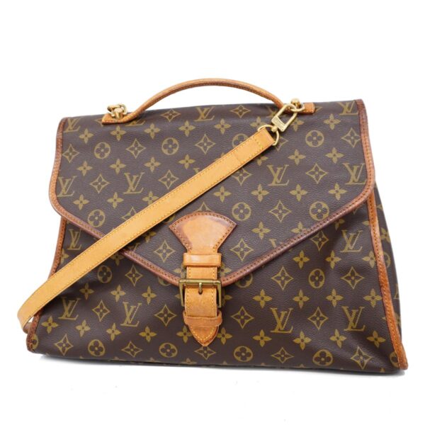 1240001050875 1 Louis Vuitton Monogram Beverly 2way Bag Brown