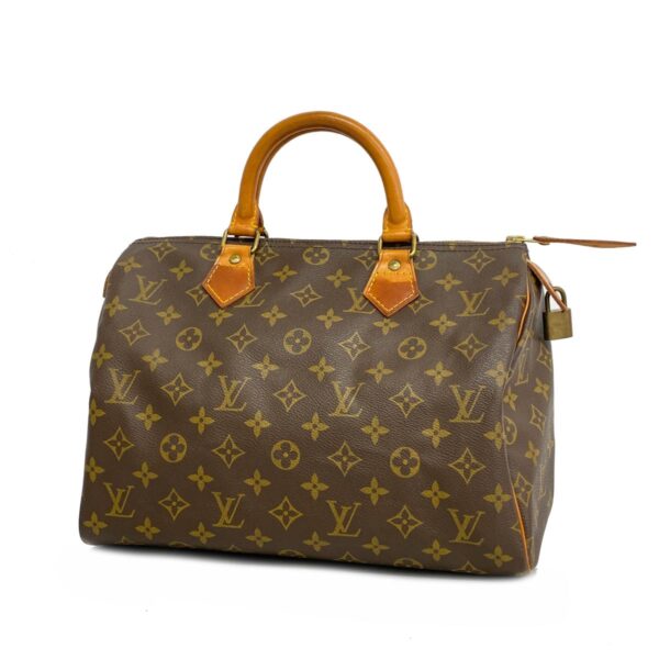 1240001050908 1 1 Louis Vuitton Monogram Speedy 30 Handbag Brown